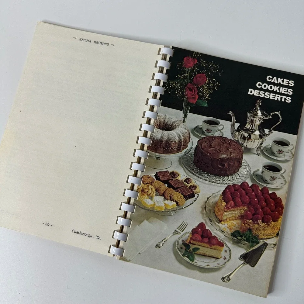 First Christian Church Cookbook Chattanooga Tennessee 1978 Vintage Recipes